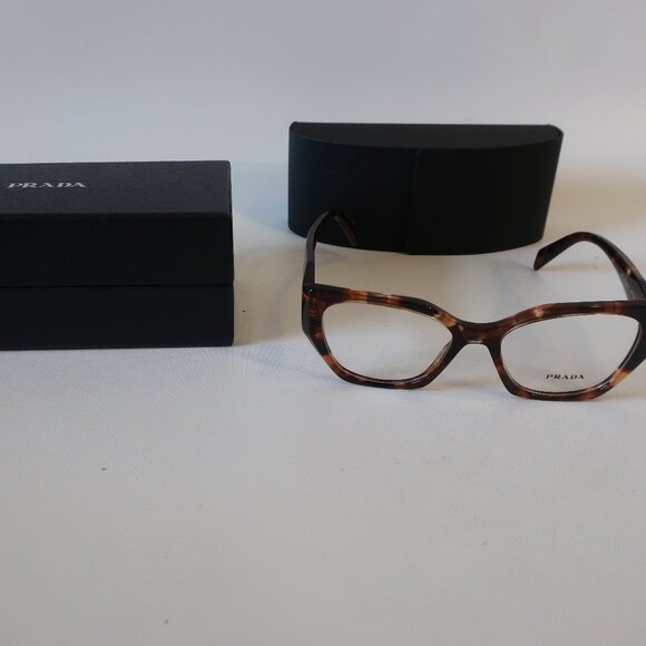 NIB Womens Prada 07R101 Brown Caramel Tortoise Frames - Picture 1 of 8